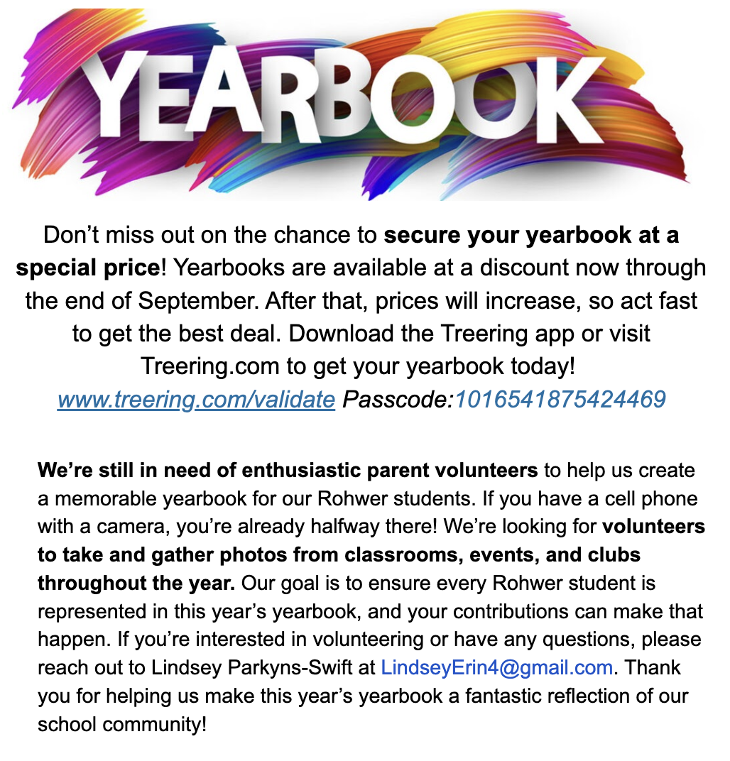 How to order a yearbook