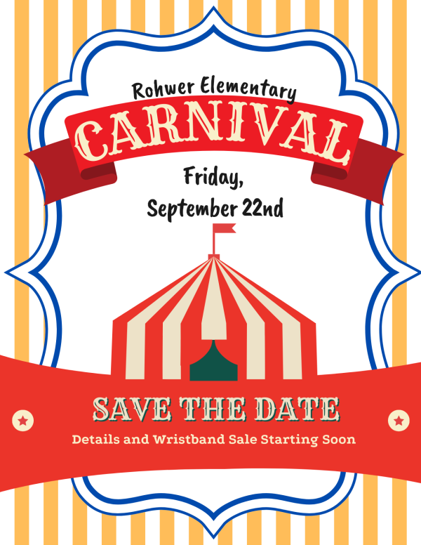 Save the date carnival