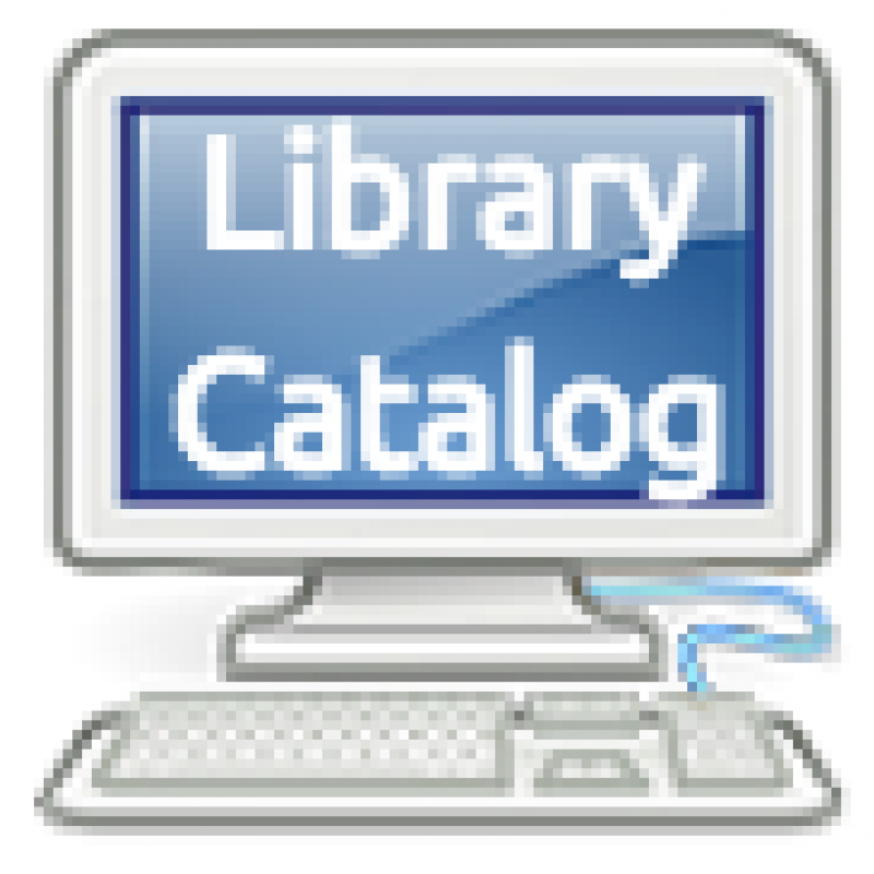 computer with library catalog
