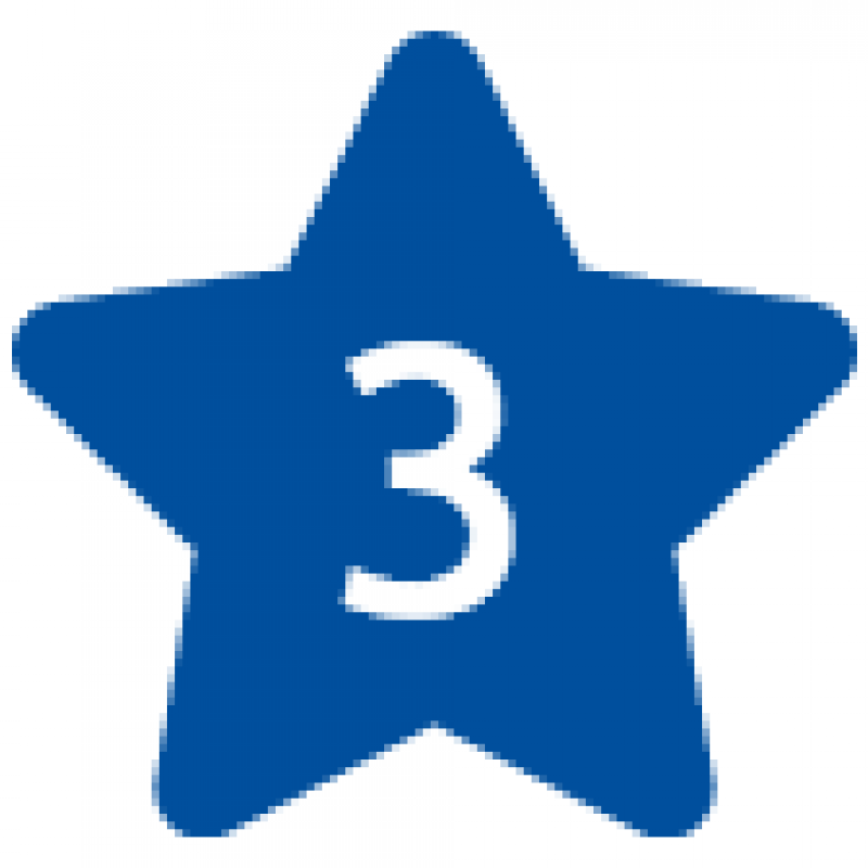 star with 3